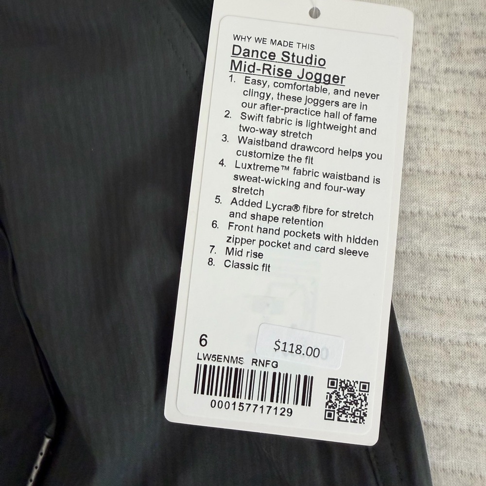 Lululemon (rainforest green) Dance Studio Mid-Rise Jogger